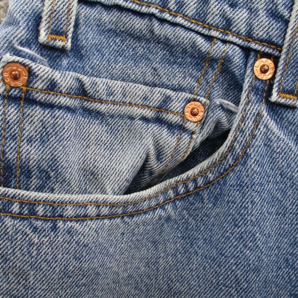 Vintage Levi's 505 Jeans Men's 36x30 Regular Fit Straight Leg Light Wash 90s - Picture 4 of 13